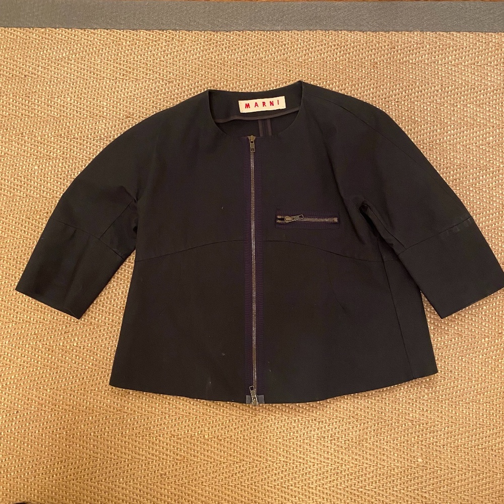 MARNI, WOMENS' SIZE 8 CROPPED JACKET